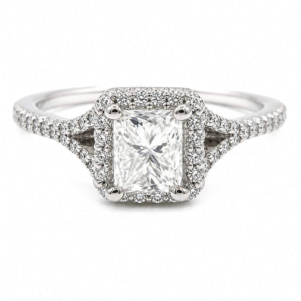 18kt Gold Princess Cut Diamond Engagement Ring