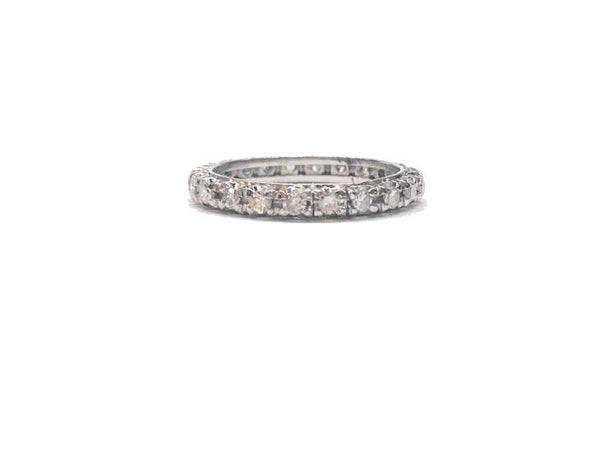 Vintage 14kt Gold Diamond Eternity Band