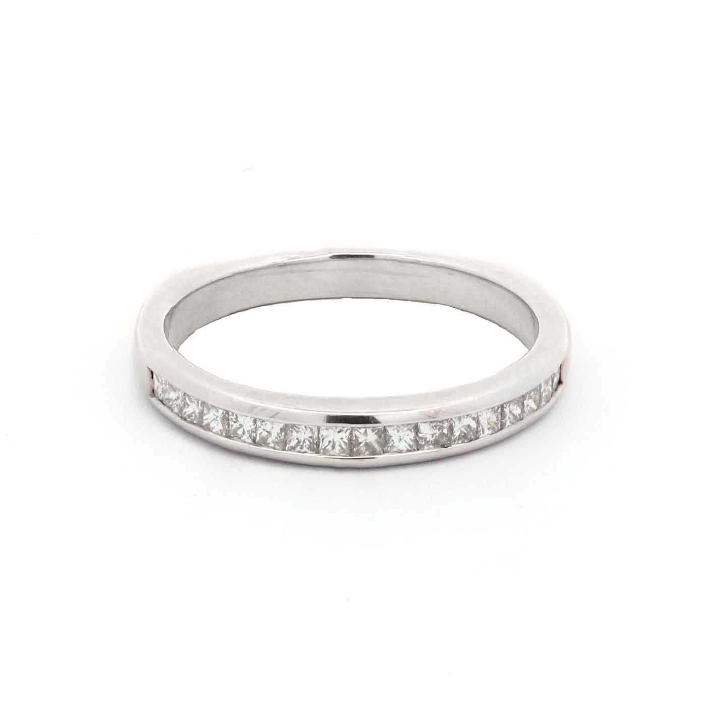14kt Gold Princess Cut Diamond Band