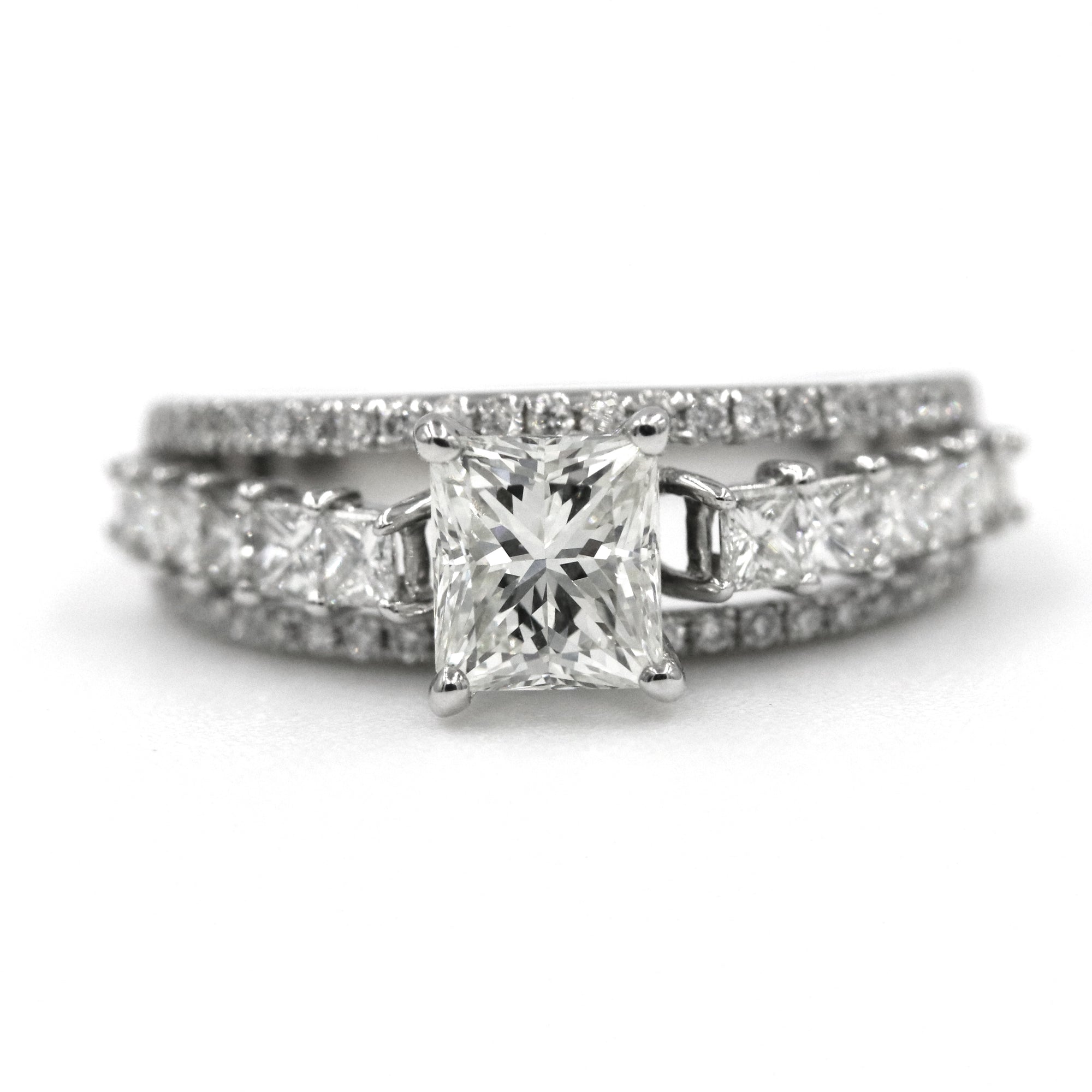 14kt Gold Radiant Cut Diamond Ring