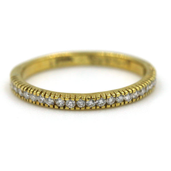 18K Yellow Gold~.25ctw Diamond Band Provident Jewelery