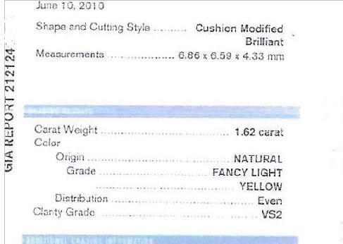 18kt Gold & Platinum Fancy Light Yellow Diamond Halo Engagement Ring