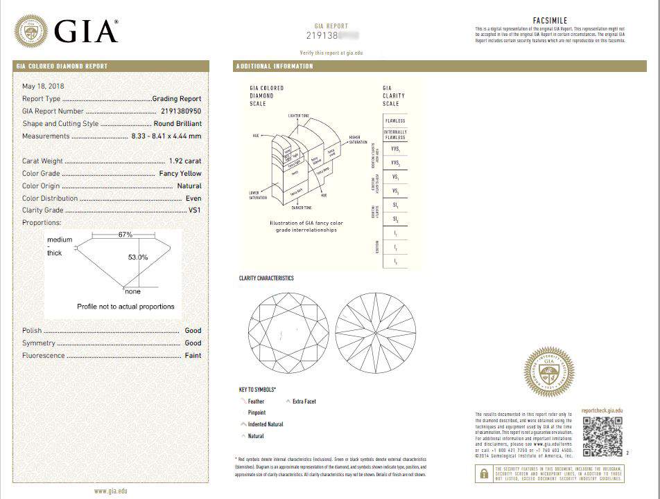 18kt Gold Fancy Yellow Diamond Double Halo Ring