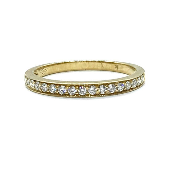18kt Yellow Gold Diamond Wedding Band