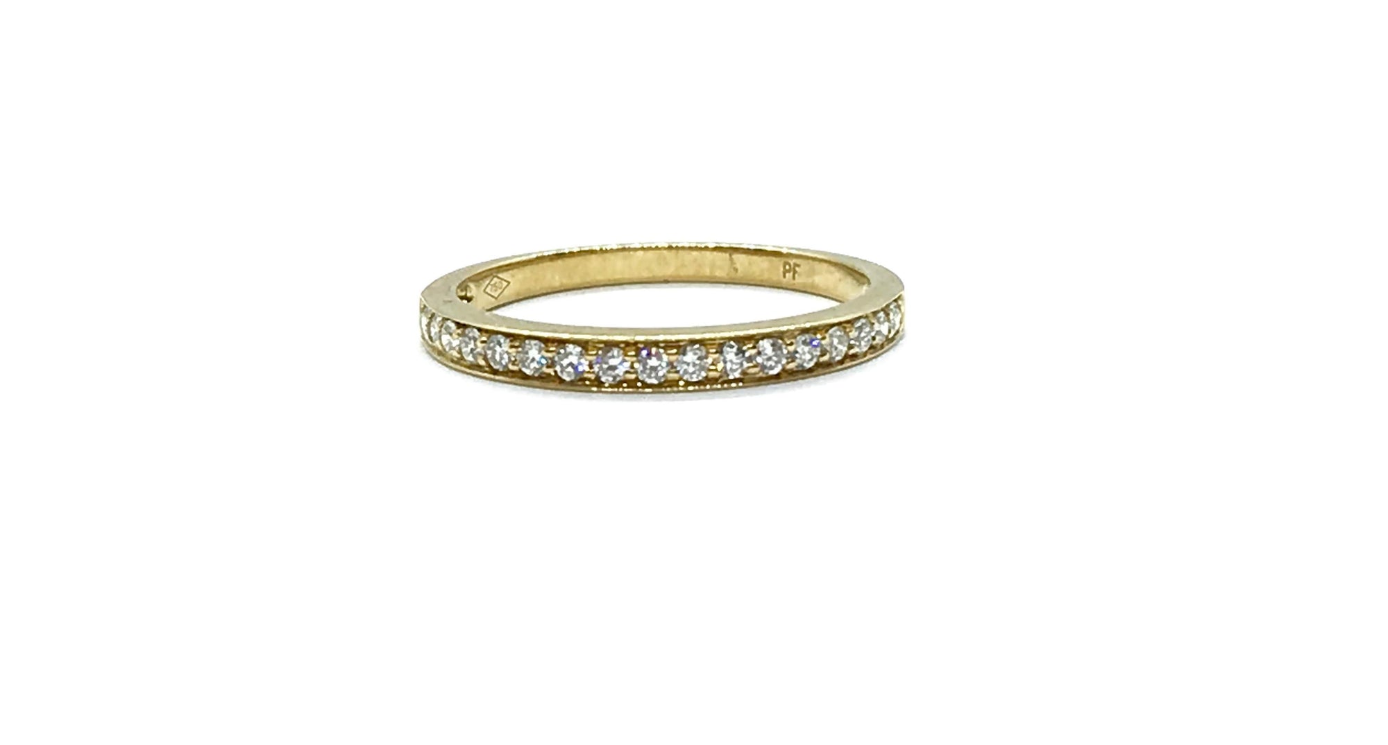 18kt Yellow Gold Diamond Wedding Band