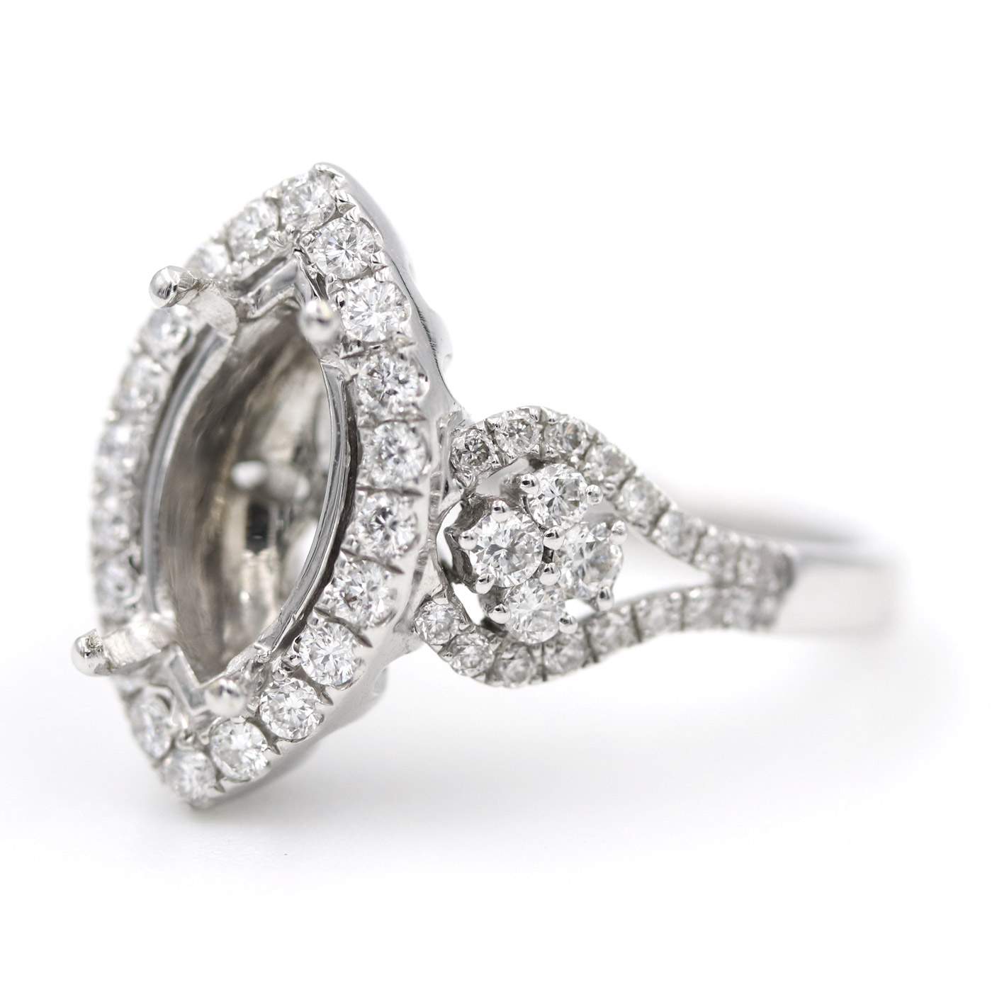 18K Diamond Semi Mounting