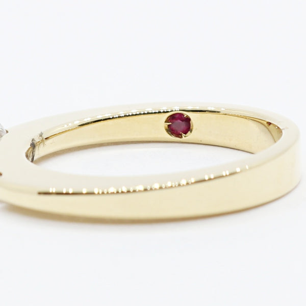 18K Yellow Gold Roberto Coin Parisienne Diamond Ring