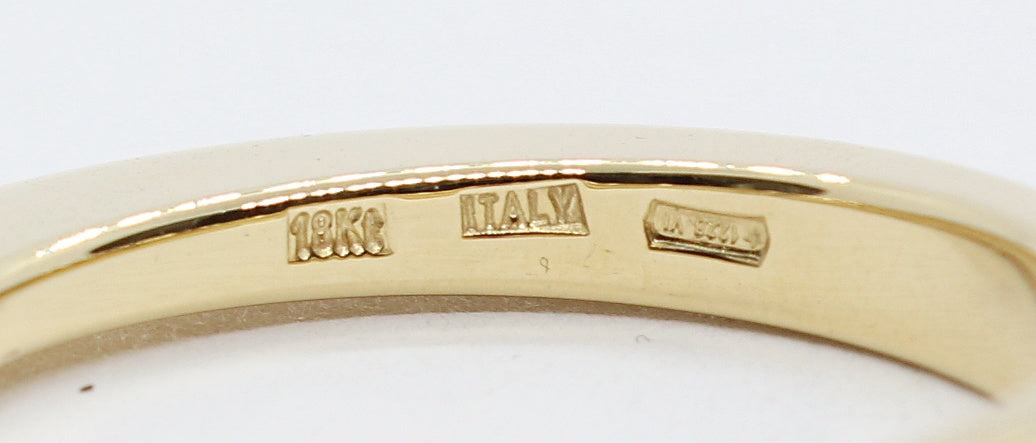 18K Yellow Gold Roberto Coin Parisienne Diamond Ring