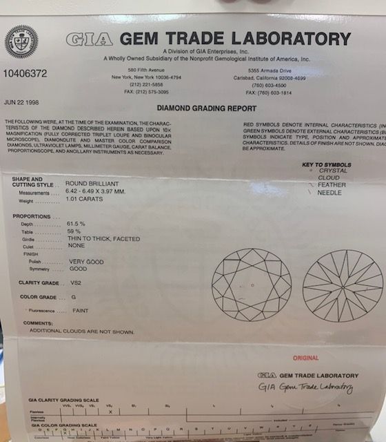 14K White Gold Unique Triple Shank Diamond Halo Ring 1D=1.01ct (G/VS2 GIA)  Center D=.63Ctw