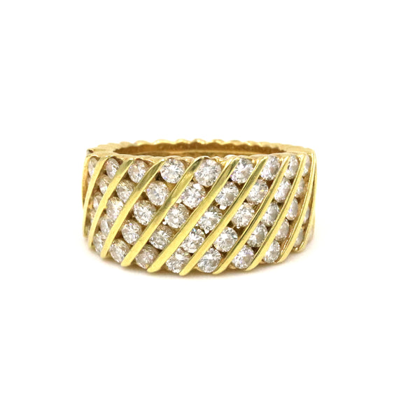 18kt Yellow Gold Diamond Fashion Ring by Hammerman Brothers