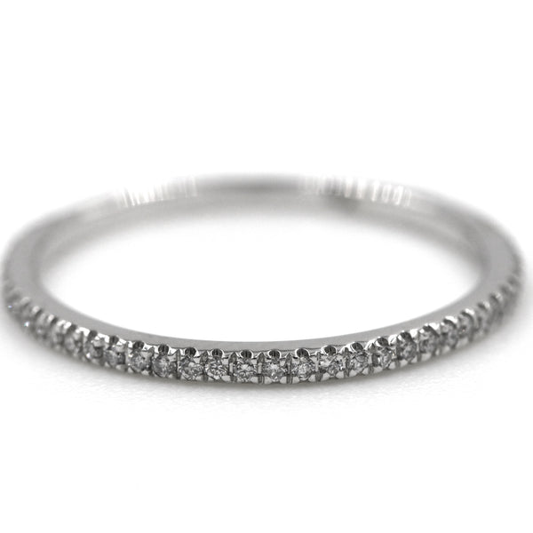 14K White Gold ~.17Ctw Diamond Wedding Band Provident Jewelery