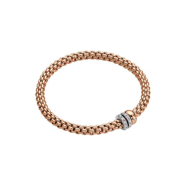Fope Solo Pavem 18KT Flex It Bracelet