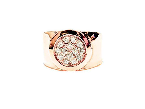14kt Rose Gold Pavé Diamond Fashion Ring