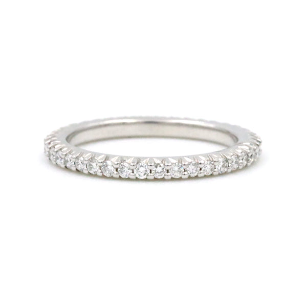 14K White Gold  Ritani .75Ctw Diamond Eternity Band (Size 5.25) Provident Jewelery