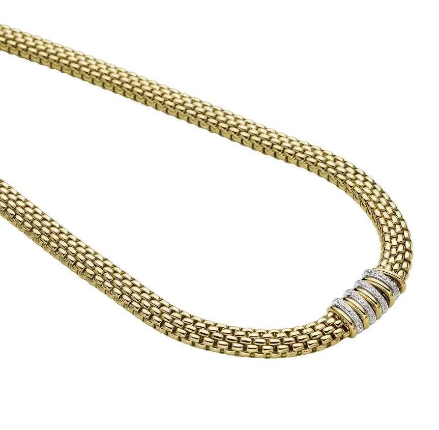 FOPE Panorama 18K Yellow Gold Diamond Necklace
