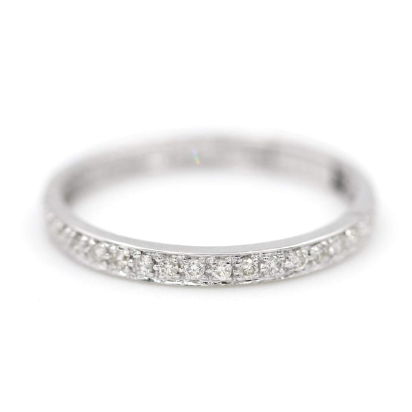 14K White Gold Diamond Eternity Band