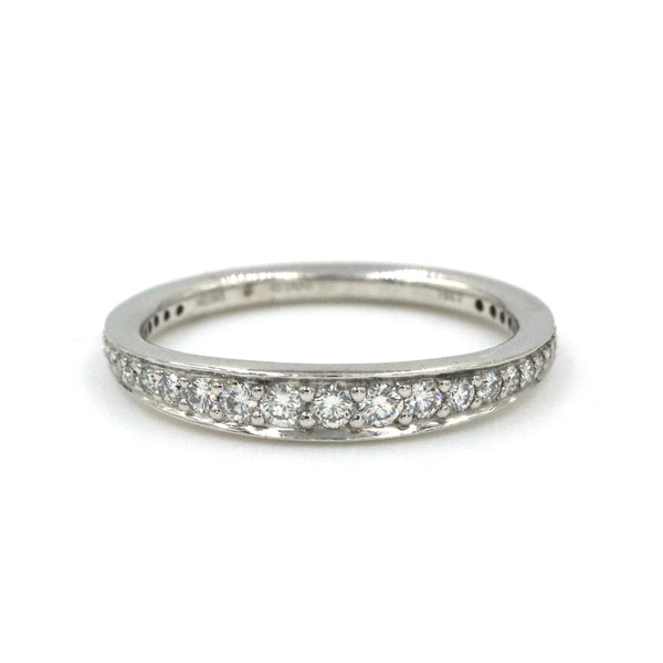 14K White Gold Ritani Graduated Diamond Wedding Band
