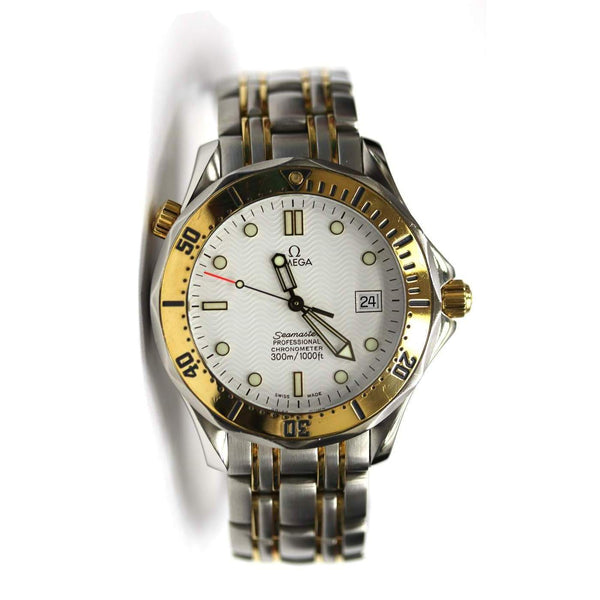 41mm 18K Yellow Gold And Steel Omega Seamaster (Automatic Watch) Provident Jewelery