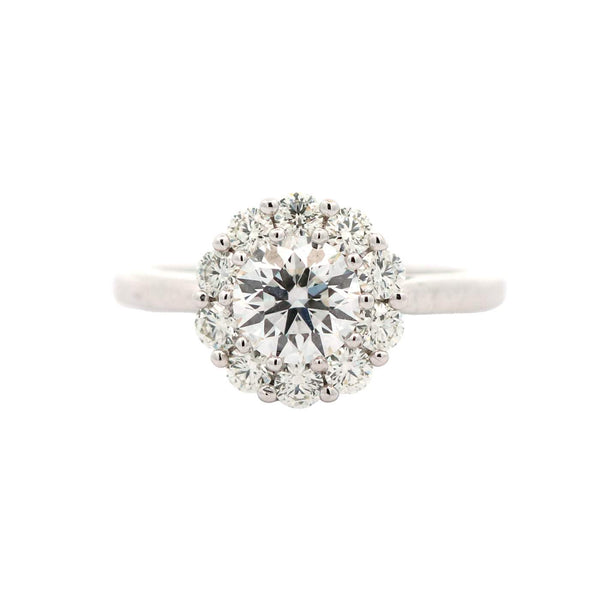 Hearts On Fire Beloved Open Gallery Diamond Halo Engagement Ring