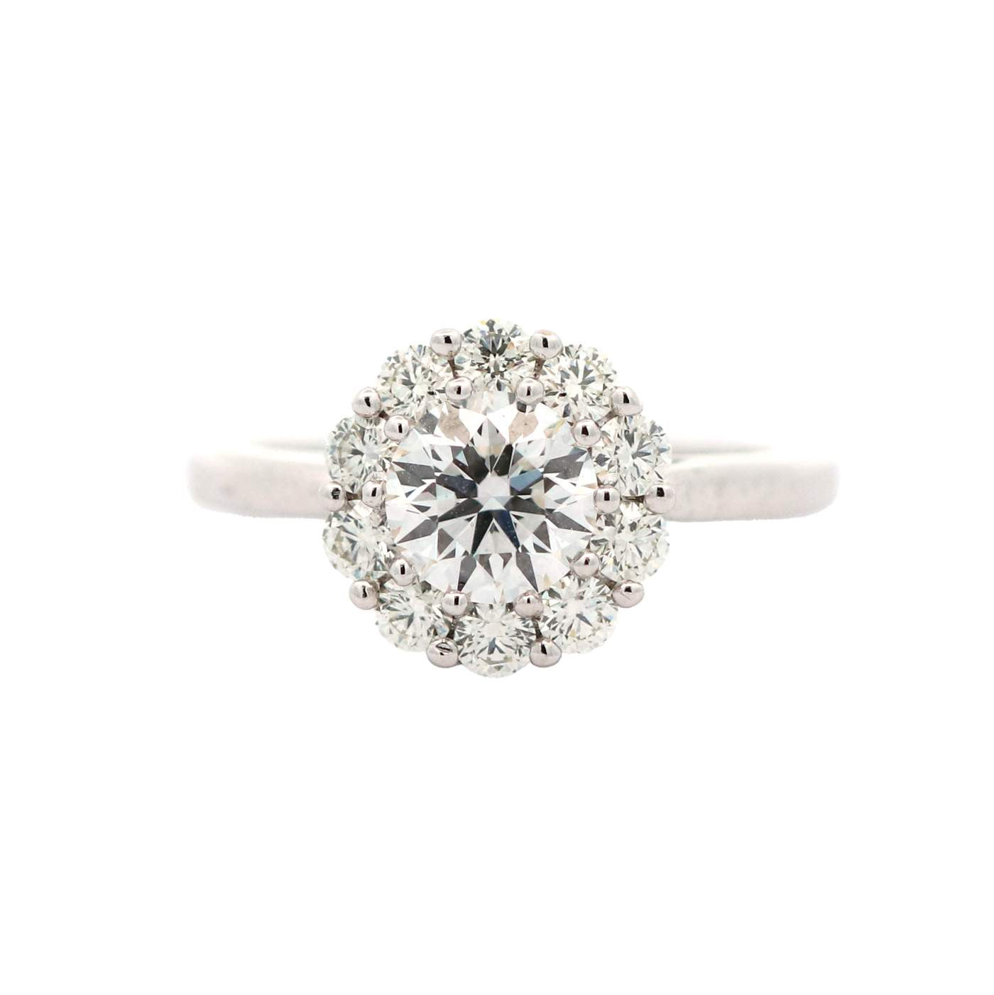 Hearts On Fire Beloved Open Gallery Diamond Halo Engagement Ring