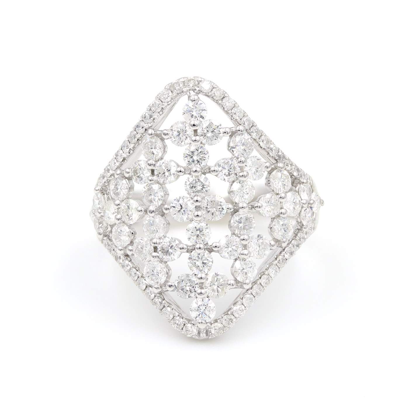 Vintage-Inspired Diamond Fashion Ring