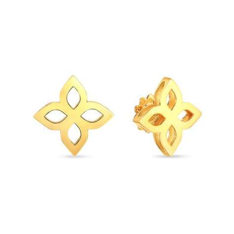 Roberto Coin 18K Yellow Gold Princess Flower Earrings