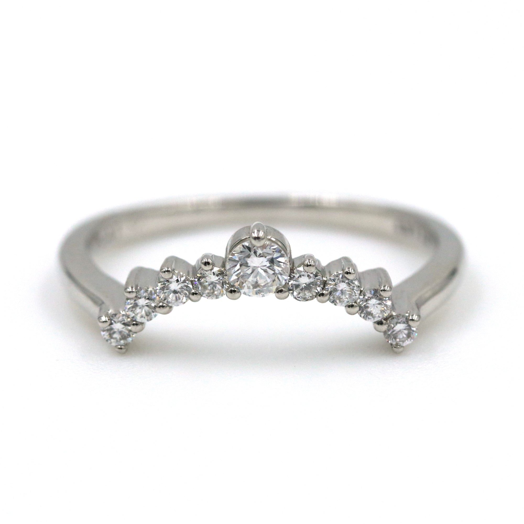 Platinum Fitted ~.20Ctw Diamond Band Provident Jewelery