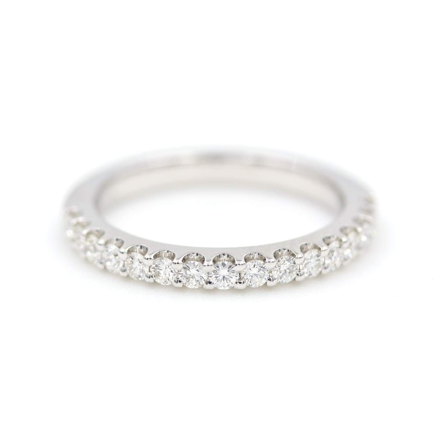 Armadani 14K White Gold Diamond Wedding Band