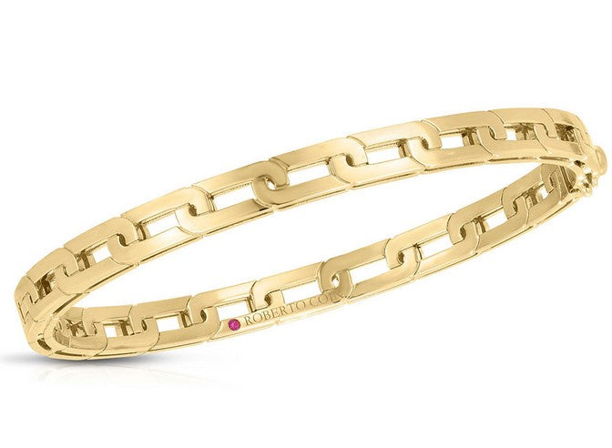 Roberto Coin 18K Yellow Gold Navarra Slim Bangle