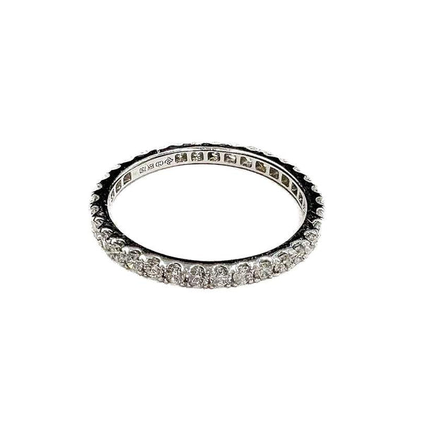 18K White Gold Diamond Eternity Band