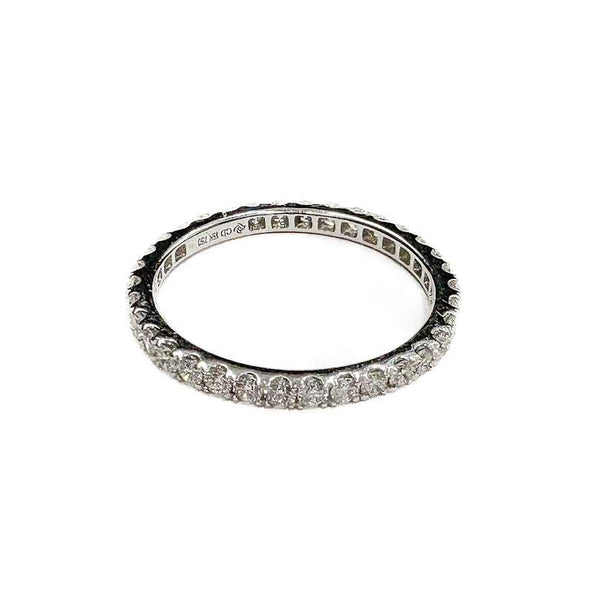 18K White Gold .75ctw. Diamond Eternity Band. (Size 7) Provident Jewelery
