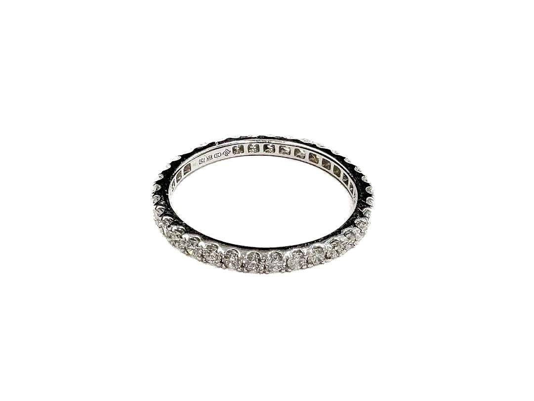 18K White Gold Diamond Eternity Band