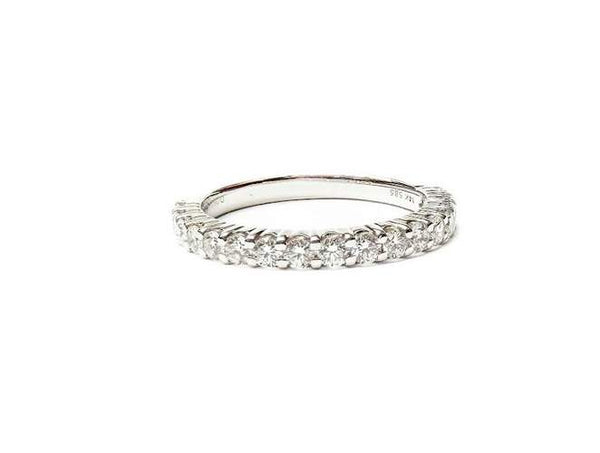 14K White Gold Diamond Wedding Band