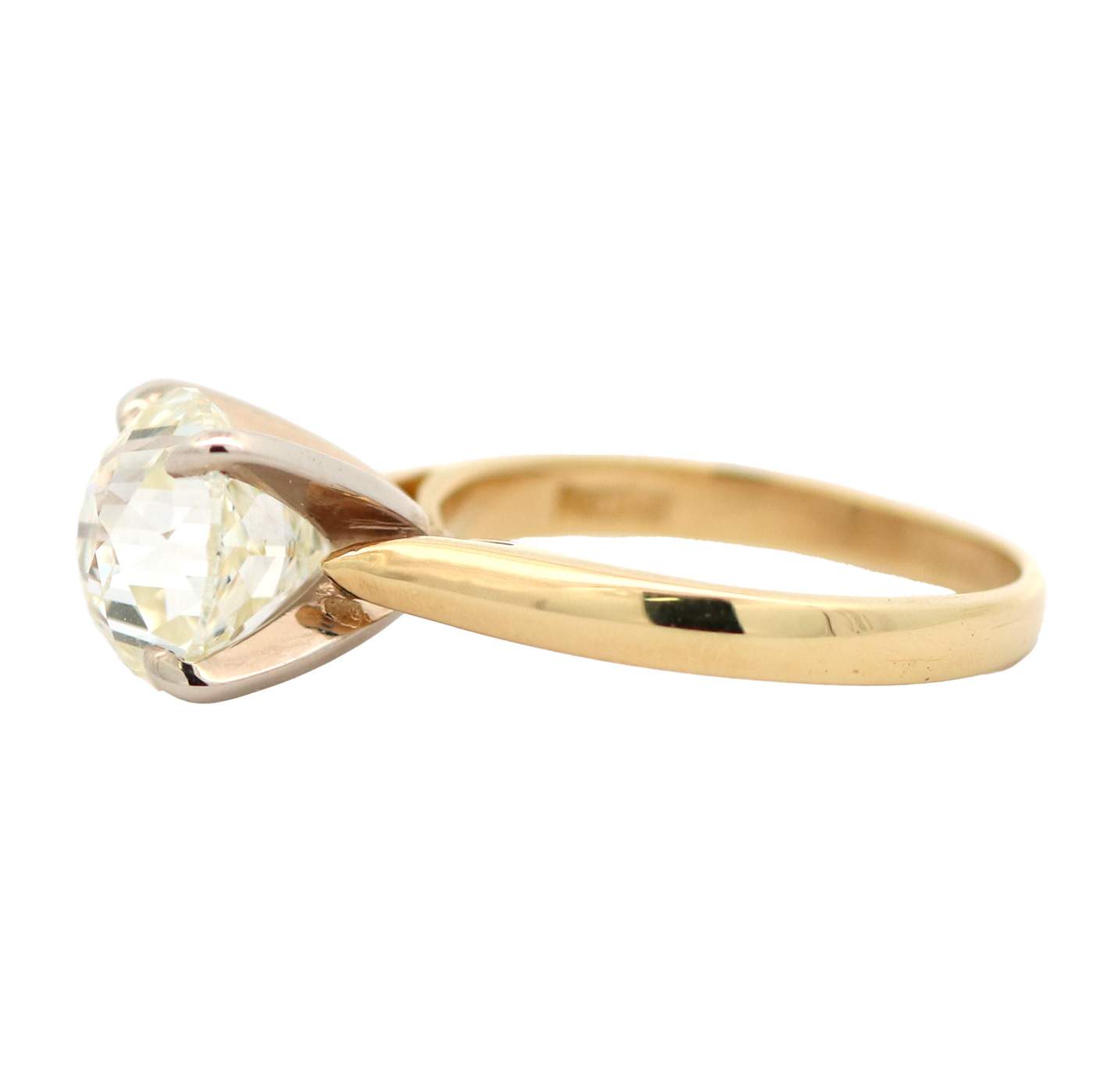 18K Yellow Gold Scott Kay Crown of Light Diamond Engagement Ring