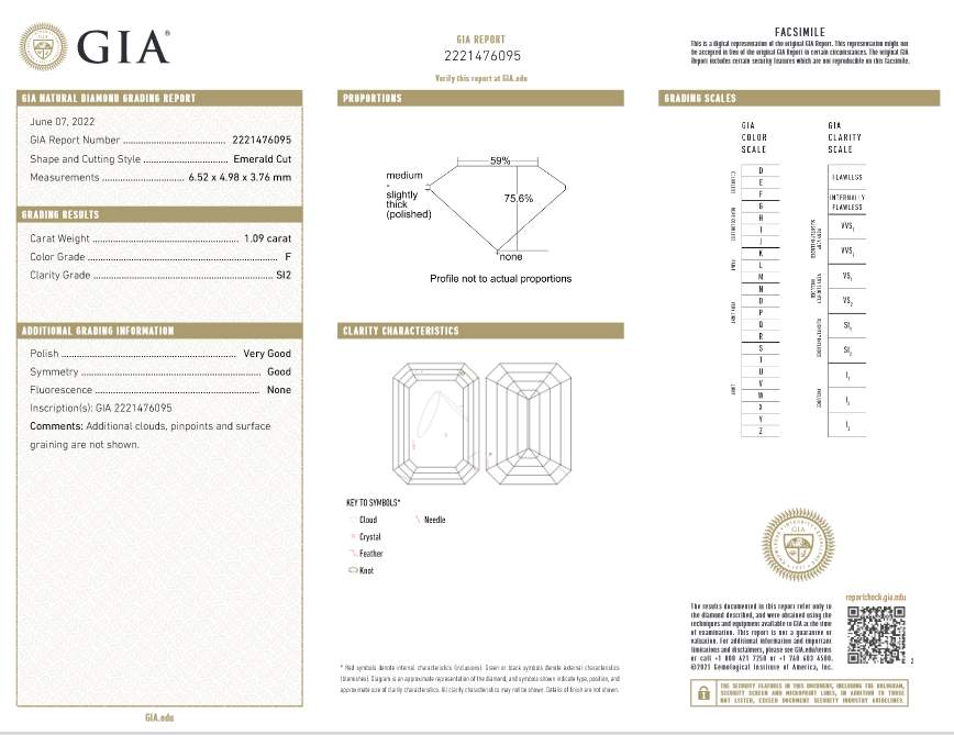18K Provident Custom Made, Emerald Cut diamond Necklace Provident Jewelery