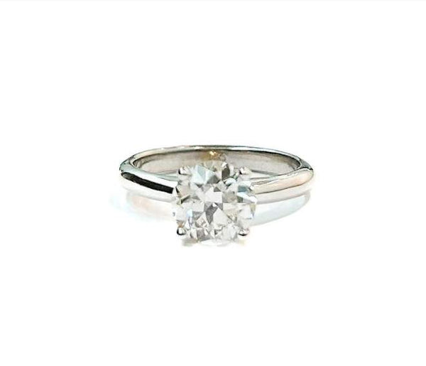 14K White Gold 1.95Ctw (I/VS2 GIA Certified) Diamond Solitaire Ring