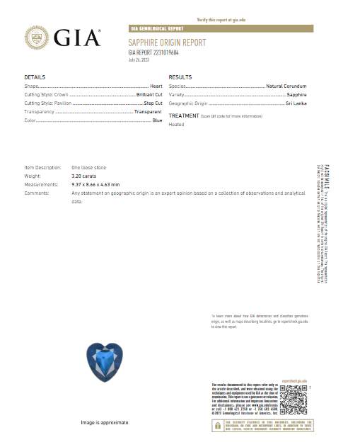 18kt White Gold Heart Shaped Sapphire & Diamond Halo Ring