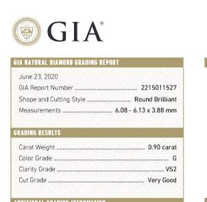 18kt White Gold 1.76ct Round Diamond Stud Earrings GIA