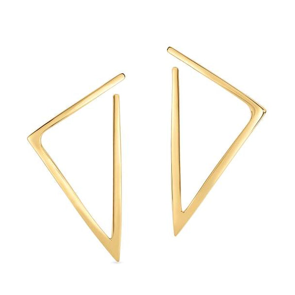 Roberto Coin 18k Yellow Gold Triangle Earrings