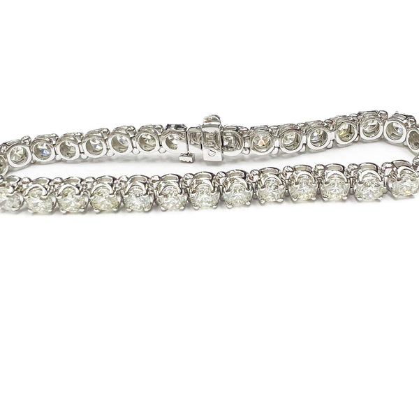 Platinum 10.43ct Diamond Tennis Bracelet