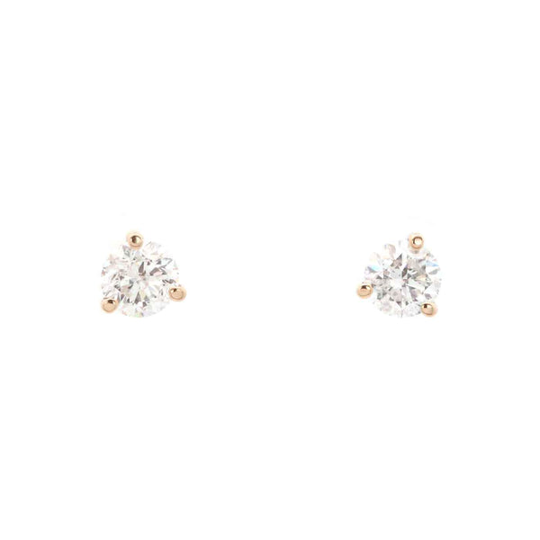 14kt Yellow Gold 1.07ct Diamond Stud Earrings