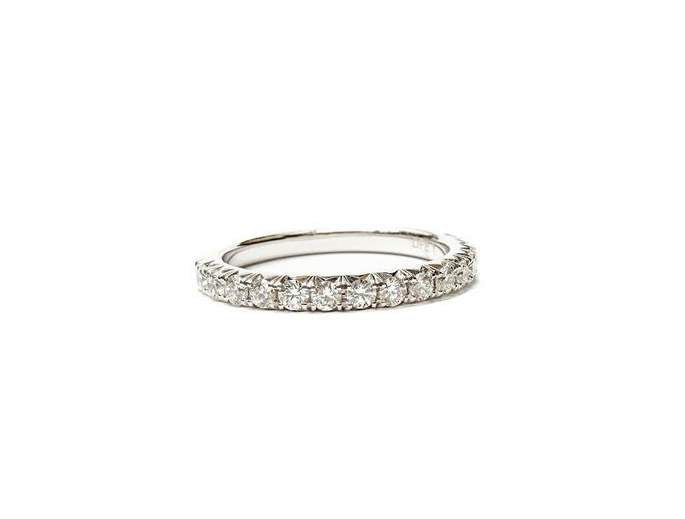 14K White Gold ~0.52 ctw Diamond Wedding Band Provident Jewelery