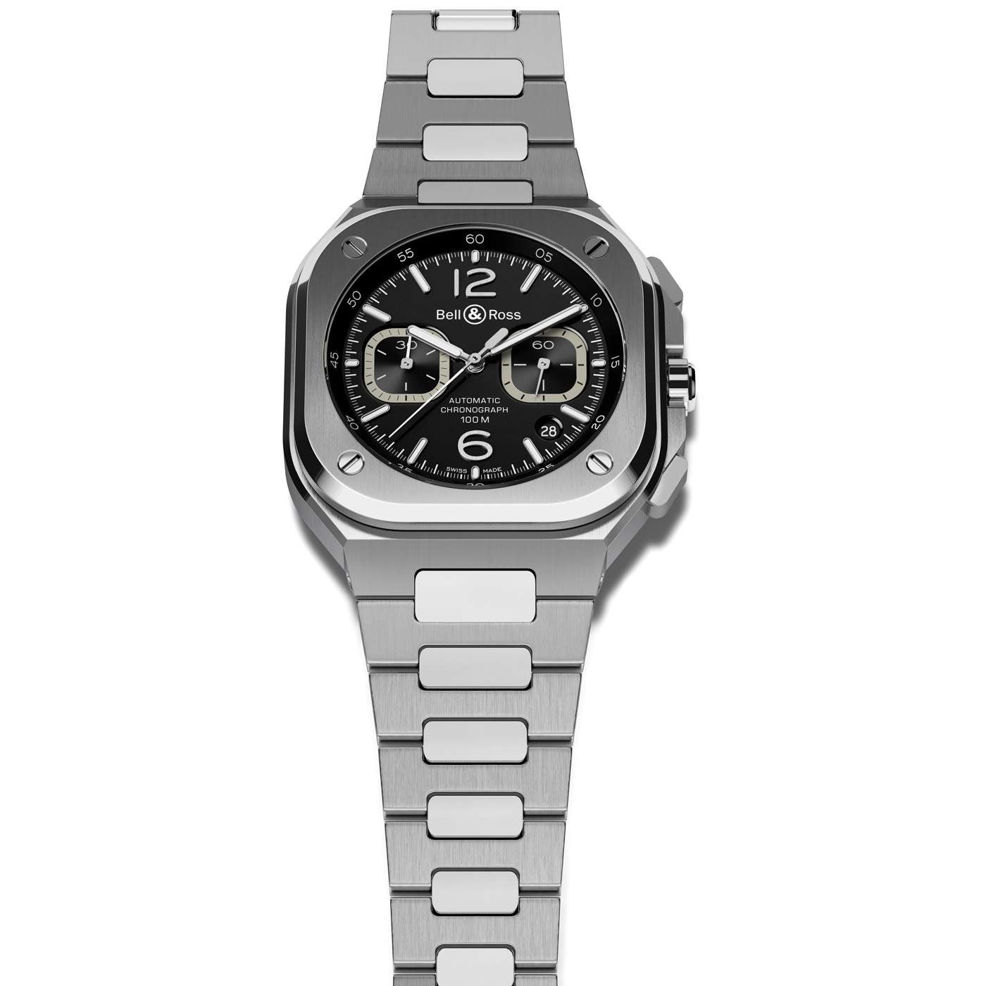 Bell & Ross BR-05 Chrono Black Steel 42mm Automatic Watch