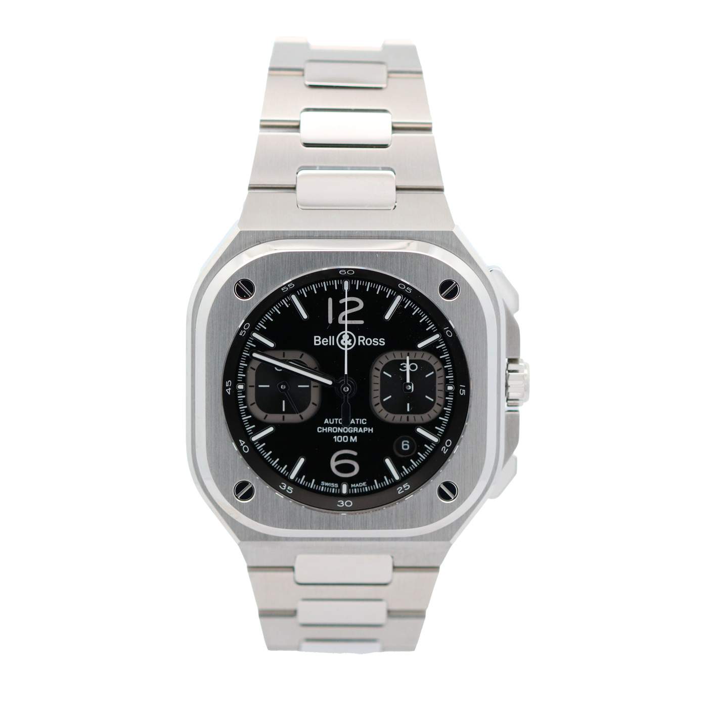 Bell & Ross BR-05 Chrono Black Steel 42mm Automatic Watch
