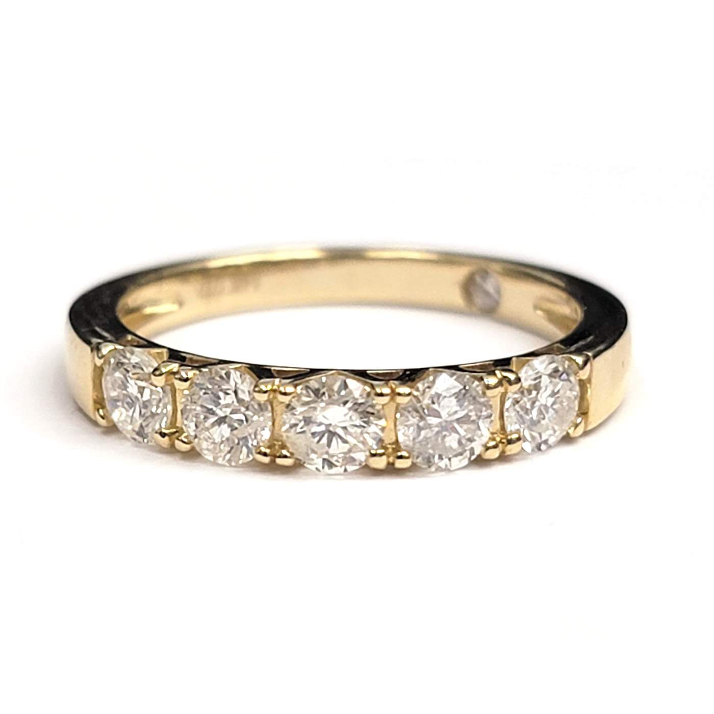 14K Yellow Gold ~1.00 ctw Diamond Wedding Band
