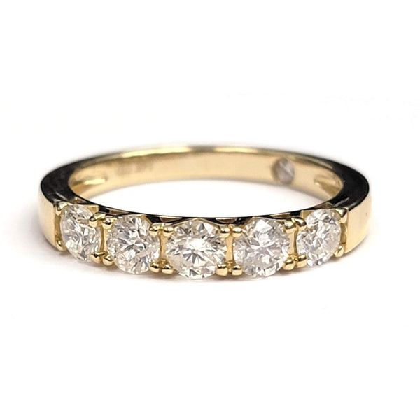 14K Yellow Gold ~1.00 ctw Diamond Wedding Band Provident Jewelery