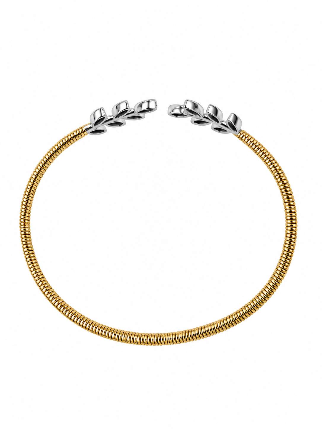 14K  Diamond Flexi Leaf Bracelet