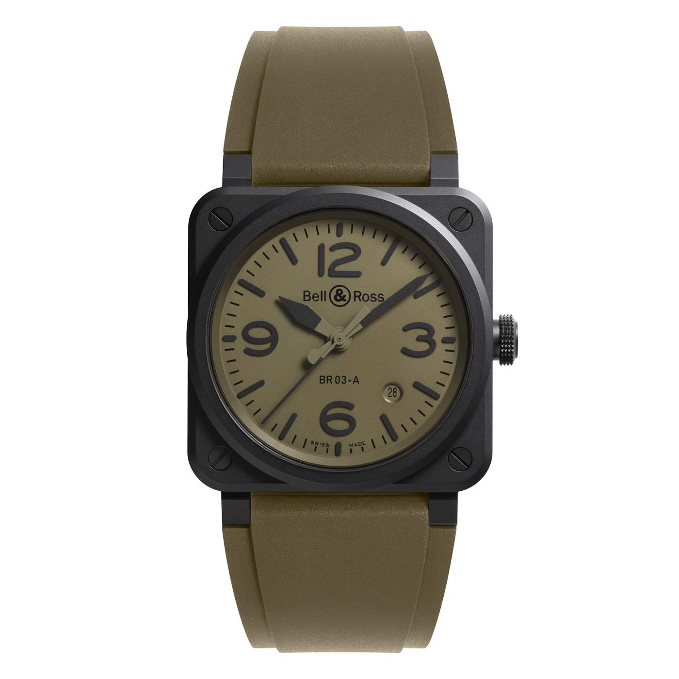 Bell & Ross BR-03 Military Ceramic 41mm Automatic Watch