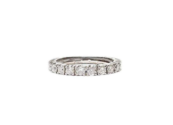 14K White Gold ~1.38 Ctw Diamond Eternity Band