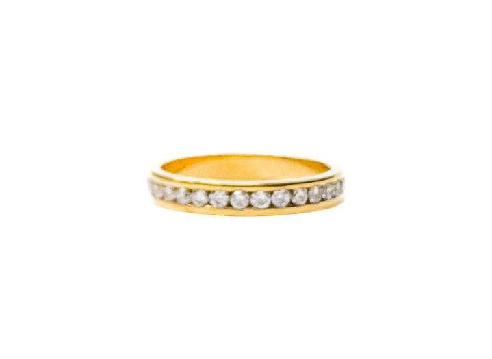 18K Yellow Gold Diamond Eternity Band Provident Jewelery